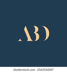 ABD abstract letter logo design. This logo is designed by three abstract letters.