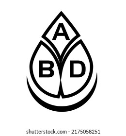  ABD creative circle letter logo concept. ABD letter design.
