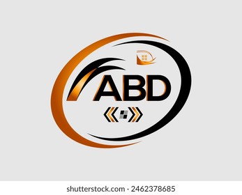 Diseño abstracto del logotipo de la letra de ABD. ABD logotipo simple y moderno. Illustrator ABD diseño de logotipo Corporativa. Vector Illustrator.
