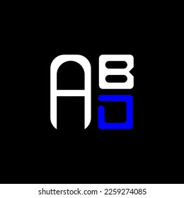 ABD letter logo creative design with vector graphic, ABD simple and modern logo.