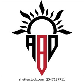 Diseño de logotipo de letra ABD. Icono del logotipo de ABD con letras iniciales. Plantilla de diseño de logotipo de Vector mínimo de letra Abstractas ABD.