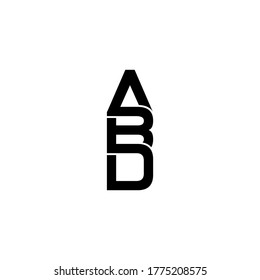 abd letter original monogram logo design