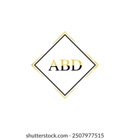 Diseño del logotipo de ABD, logotipo simple y moderno de ABD. Diseño de alfabeto de lujo ABD