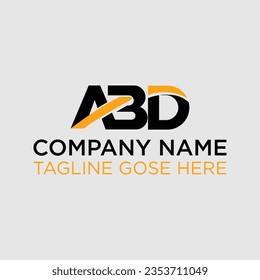 ABD logo. ABD latter logo with double line. ABD latter. ABD logo for technology, letter logo creative design with vector graphic, simple and modern 