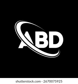 ABD logo. ABD letter logo design. Intitials ABD logo linked with circle and uppercase monogram logo. ABD typography for technology, business and real estate brand.