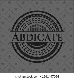 Abdicate black emblem