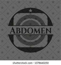 Abdomen black emblem