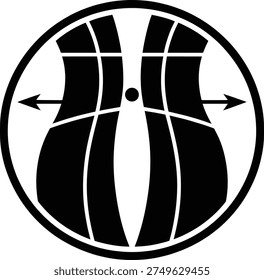 Abdominal Muscle Separation Medical Vector Symbol