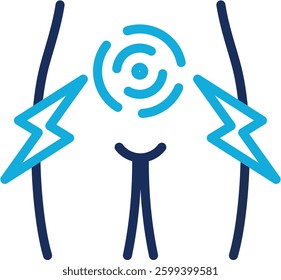 Abdominal Pain Icon Element For Design