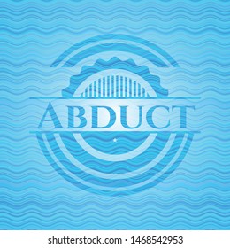 Abduct water emblem background. Vector Illustration. Detailed.