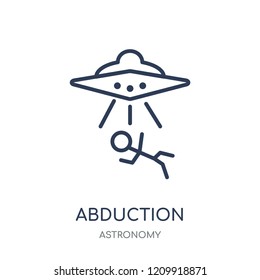 Abduction icon. Abduction linear symbol design from Astronomy collection.