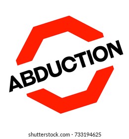 Abduction sticker. Authentic design graphic stamp. Original series.