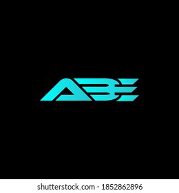 ABE letter icon design on black background. Creative letter ABE/A B E logo design. ABE initials Logo design