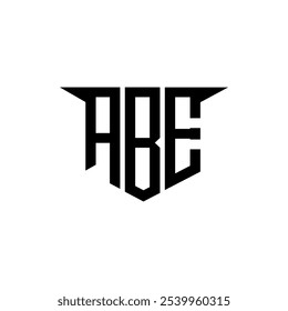 Projeto de logotipo de letra ABE com fundo branco no ilustrador, logotipo vetorial estilo de sobreposição de fonte alfabeto moderno, projetos de caligrafia para logotipo, cartaz, convite, etc.