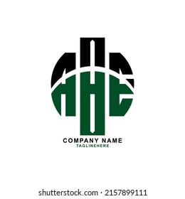 ABE Three letter logo design with white background