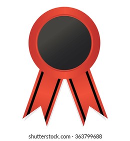 abel , award with ribbons. Vector illustration.