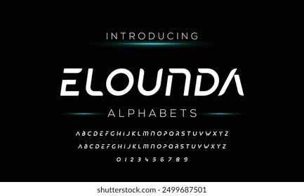 Abelia fuente elegante mayúscula minúscula y número. Diseños de moda minimalistas con letras clásicas. Tipografía moderna serif Fuentes decorativas regulares