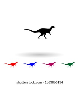 Abelisaurus multi color icon. Simple glyph, flat vector of dinosaur icons for ui and ux, website or mobile application