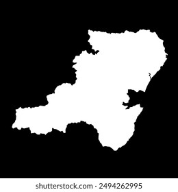Aberdeenshire map, council area of Scotland. Vector illustration.