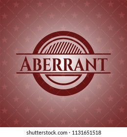 Aberrant badge with red background