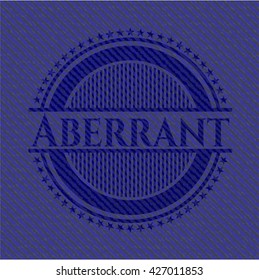 Aberrant emblem with jean high quality background