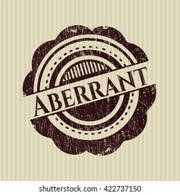 Aberrant grunge stamp