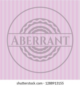 Aberrant pink emblem. Retro