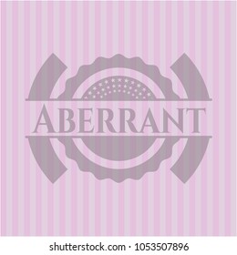 Aberrant retro pink emblem