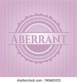 Aberrant retro pink emblem