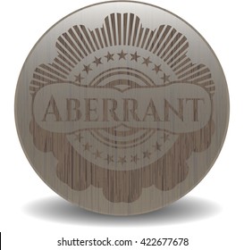 Aberrant retro style wood emblem