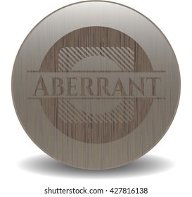 Aberrant retro style wood emblem