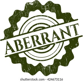Aberrant rubber seal