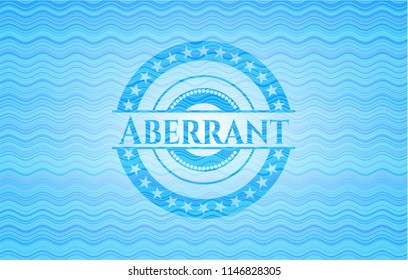 Aberrant water wave representation badge.