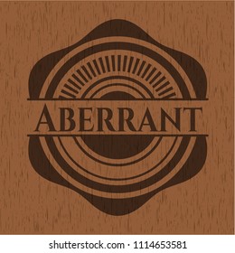 Aberrant wood emblem. Retro