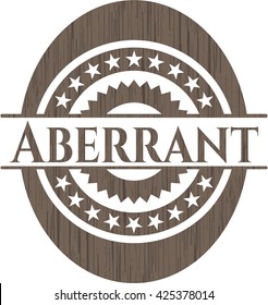 Aberrant wood icon or emblem