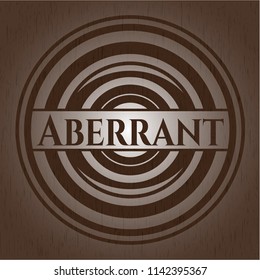 Aberrant wood signboards
