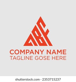 ABF-Briefdesign in Illustration. Vektorlogo, kalligraphische Designs für Logo, Poster, Einladung, etc. ABF Logo. A B F Design. Roter ABF-Brief.  A B F-Buchstaben Logo Design, Letter ABF Dreieck 