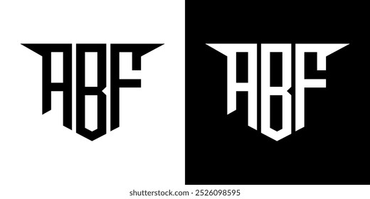 ABF letter logo design with white background in illustrator, vector logo modern alphabet font overlap style, calligraphy designs for logo, Poster, Invitation, etc.