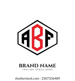 ABF logo design, ABF simple and modern logo. ABF luxurious alphabet design