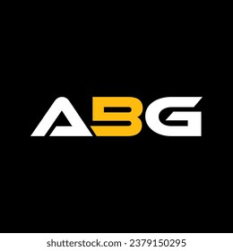ABG A B G Letter Logo Design. a b g alphabet svg