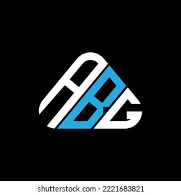 ABG letter logo creative design with vector graphic, ABG simple and modern logo in triangle shape. svg
