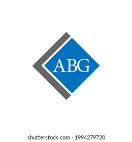 ABG letter logo design on white background. ABG creative initials letter logo concept. svg