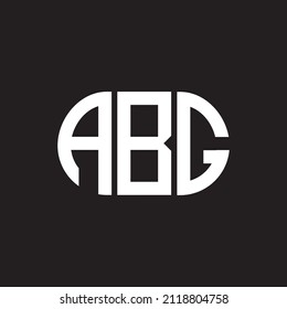 ABG letter logo design on black background. ABG creative initials letter logo concept. ABG letter design.
 svg