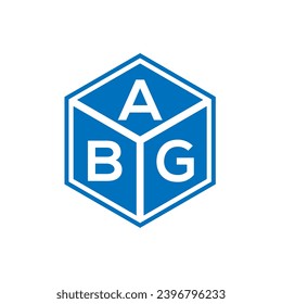 ABG letter logo design on black background. ABG creative initials letter logo concept. ABG letter design.
 svg