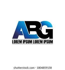 ABG letter monogram logo design vector svg