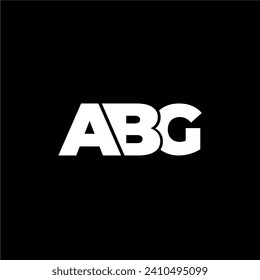ABG letter monogram typography logo vector svg
