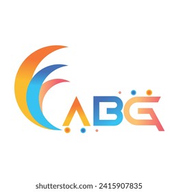 ABG letter technology logo design on white background. ABG creative initials letter business logo concept. ABG uppercase monogram logo and typography for technology, business and real estate brand.
 svg