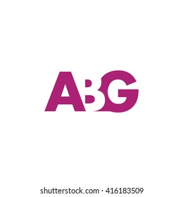 ABG Logo. Vector Graphic Branding Letter Element. White Background svg