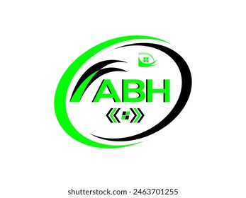 ABH letter logo creative design. ABH Corporate Typography monogram logo. -vector Design.