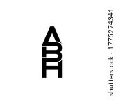 abh letter original monogram logo design